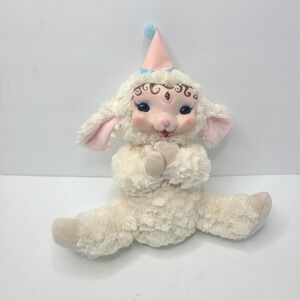 Lamb Clay Face‎ Plush Retro Style